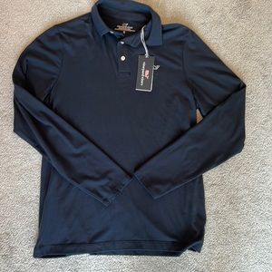 Boys vineyard vine long sleeve polo